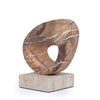 Arin Halo Marble Sculpture - Coffee