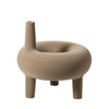 Pello Three Legged Velvet Vase - Coffee
