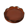 Rusta Round Glaze Ceramic Tray - Red