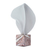 Marisca Geometric Marble Sculpture - Red Ochre