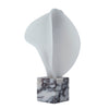Marisca Geometric Marble Sculpture - Bulgari White