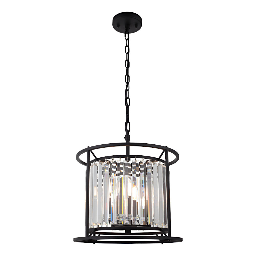 Aideen 3 Light Pendant - Black