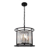 Aideen 3 Light Pendant - Black