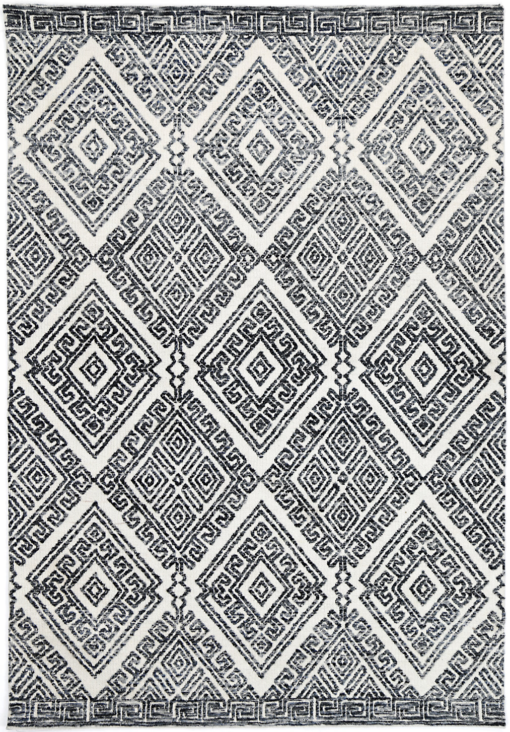 Alayah Diamond Anthracite Rug 160x230cm