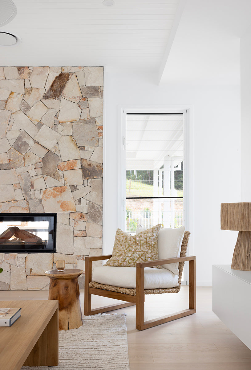 Cassie Armchair - White Cushions
