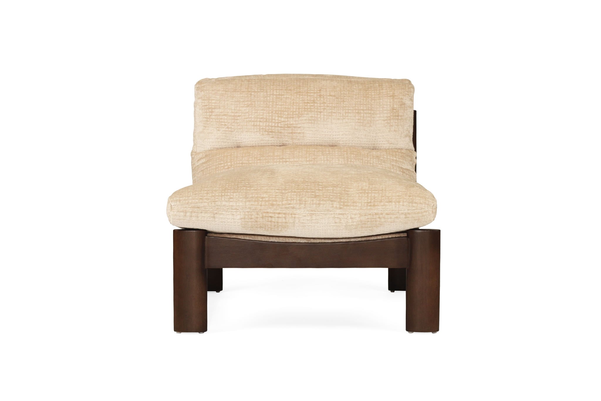 Parker Armchair - Natural on Charcoal Frame