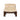 Parker Armchair - Natural on Charcoal Frame
