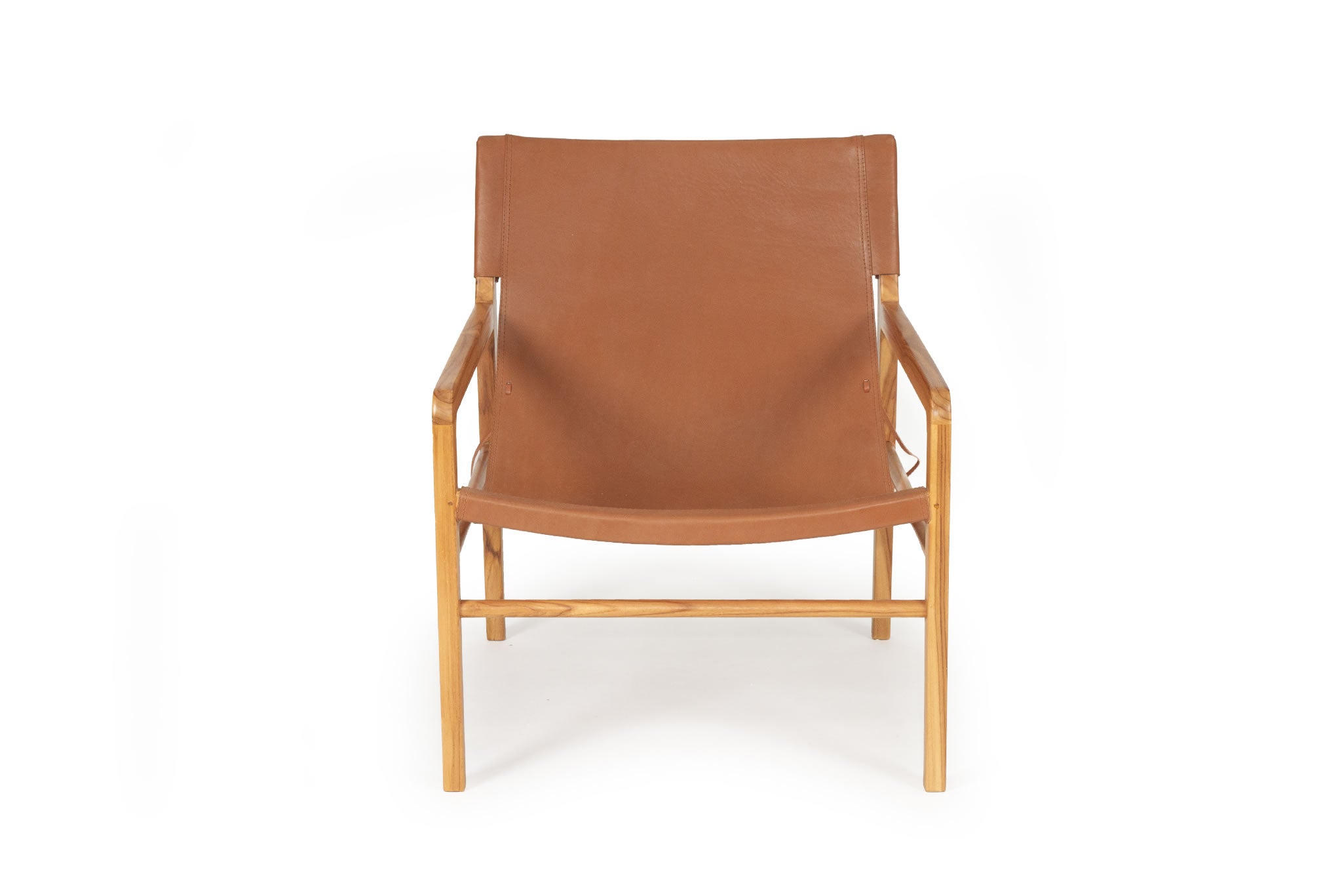 Pasadena Leather Sling Chair - Tan