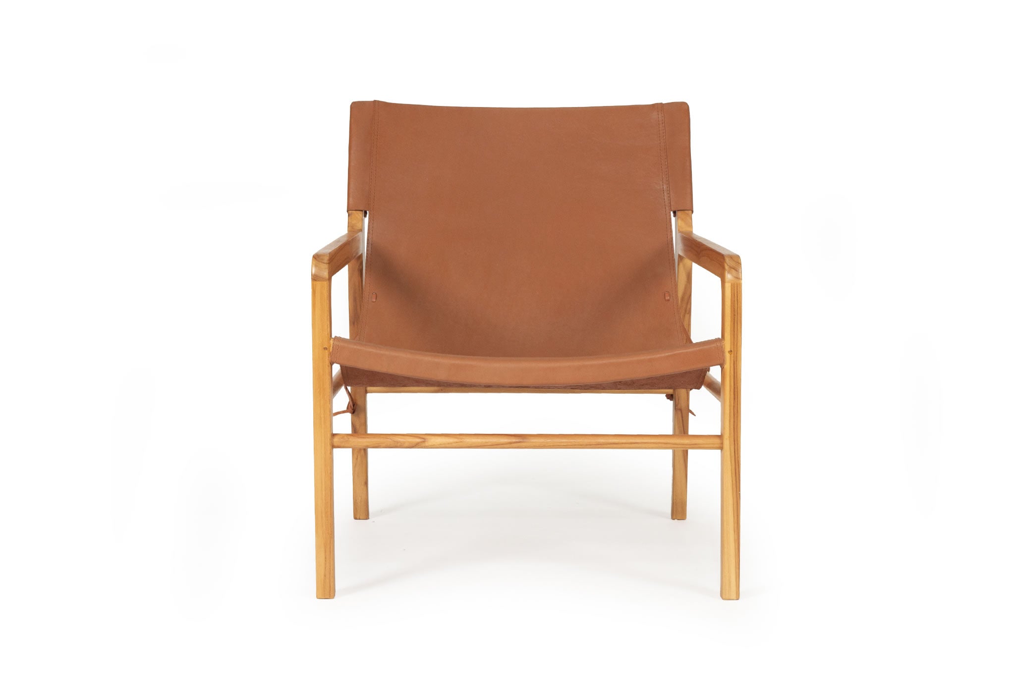 Pasadena Leather Sling Chair - Tan