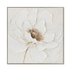 Blanche Bloom 80 x 80cm Framed Canvas - Natural