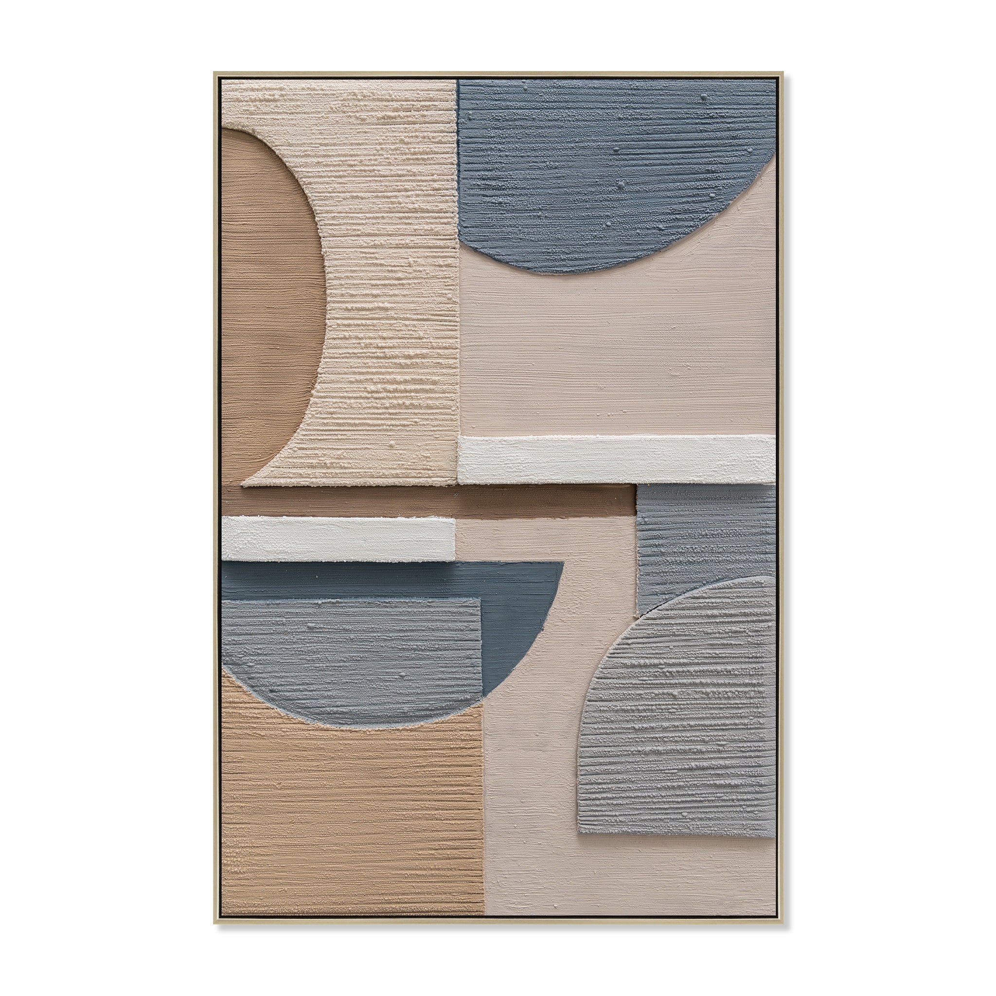 Arco Forma 80 x 120cm Framed Canvas - Natural