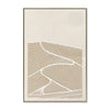 Serra Beige 80 x 120cm Framed Canvas - Natural
