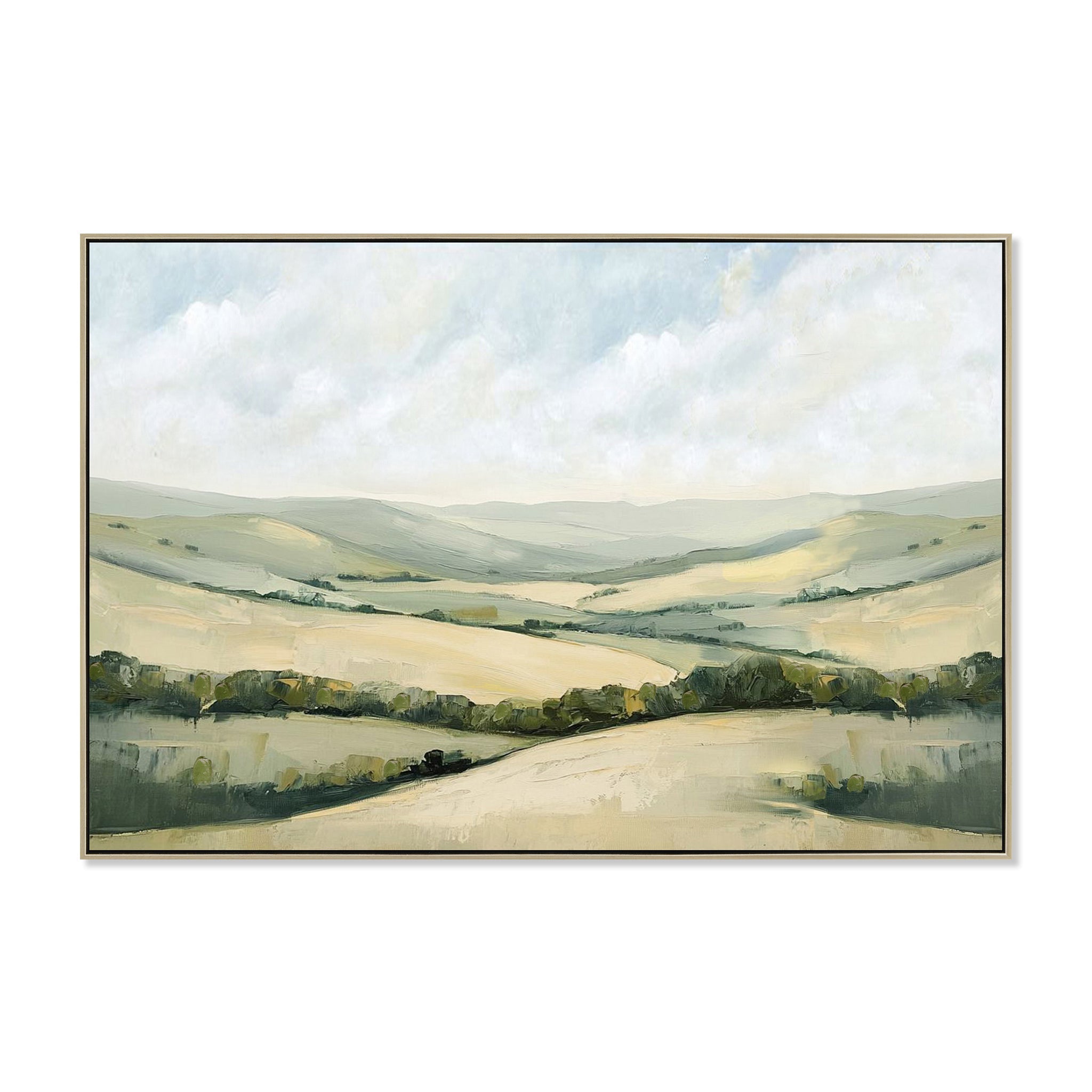 Valaine 120 x 80cm Framed Canvas - Natural