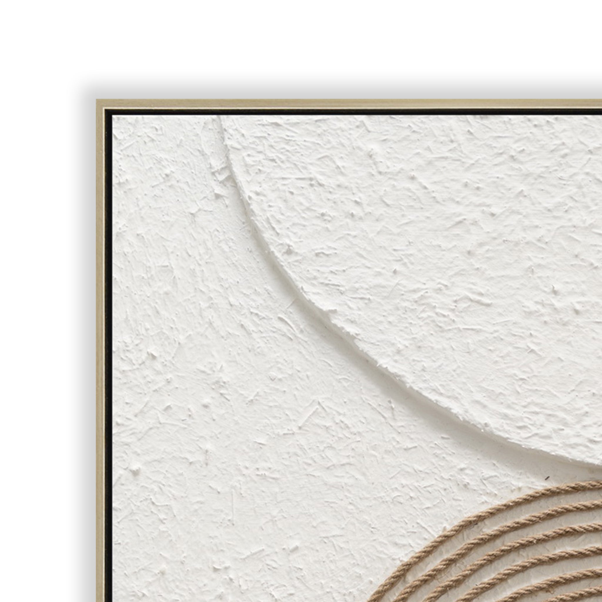 Yin & Yang Style B 80 x 120cm Framed Canvas - Natural