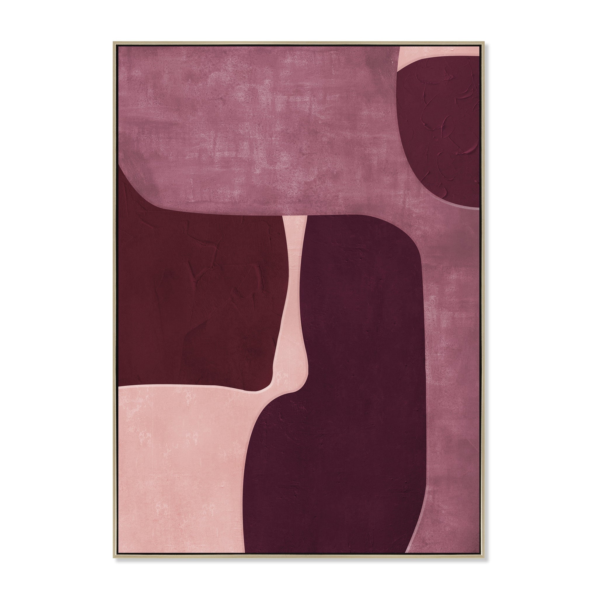 Velour Forms Style A 100 x 140cm Framed Canvas - Natural