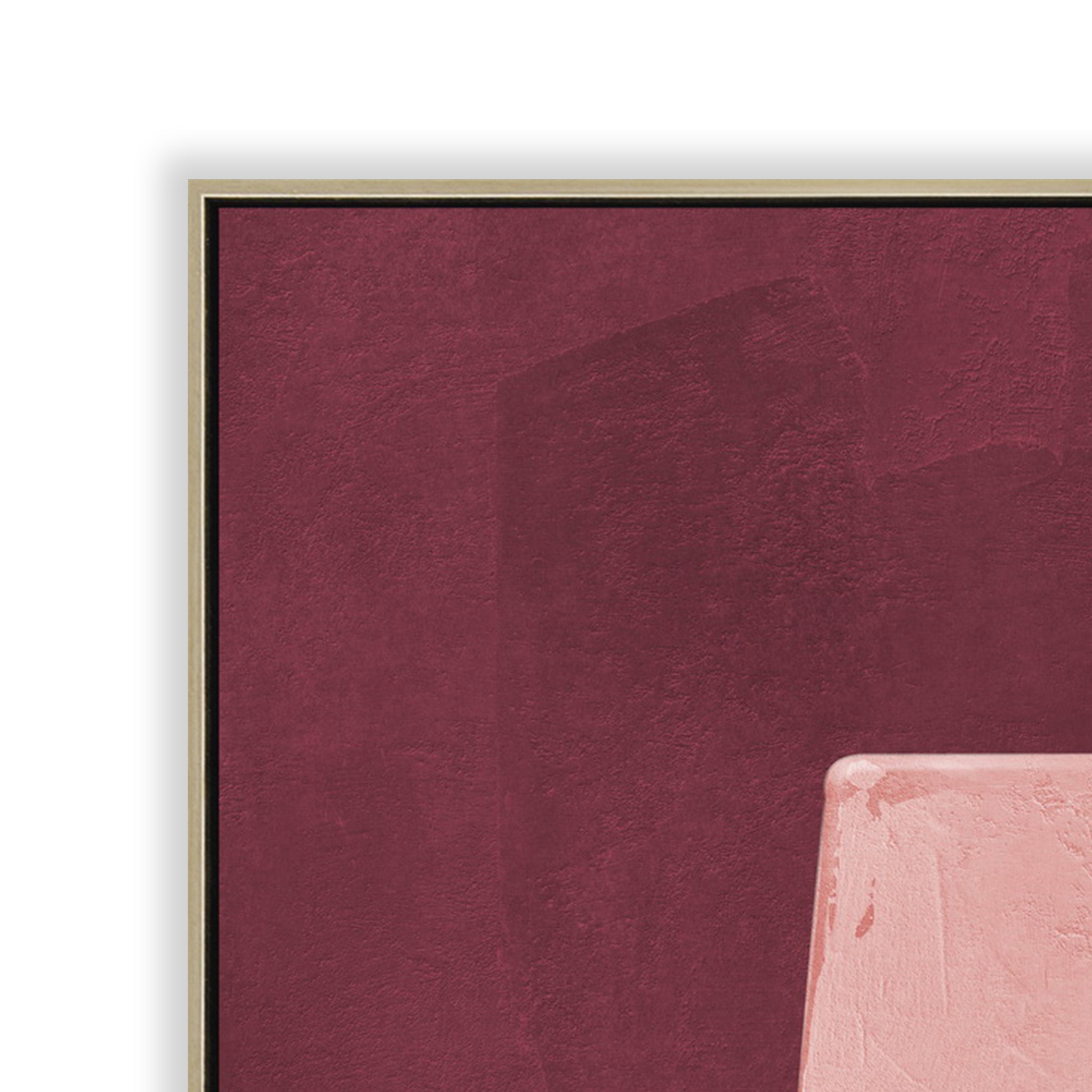 Velour Forms Style B 100 x 140cm Framed Canvas - Natural