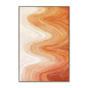 Cinnabar Waves 100 x 150cm Framed Canvas - Natural