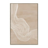 Terra Flow Style A 80 x 120cm Framed Canvas - Natural