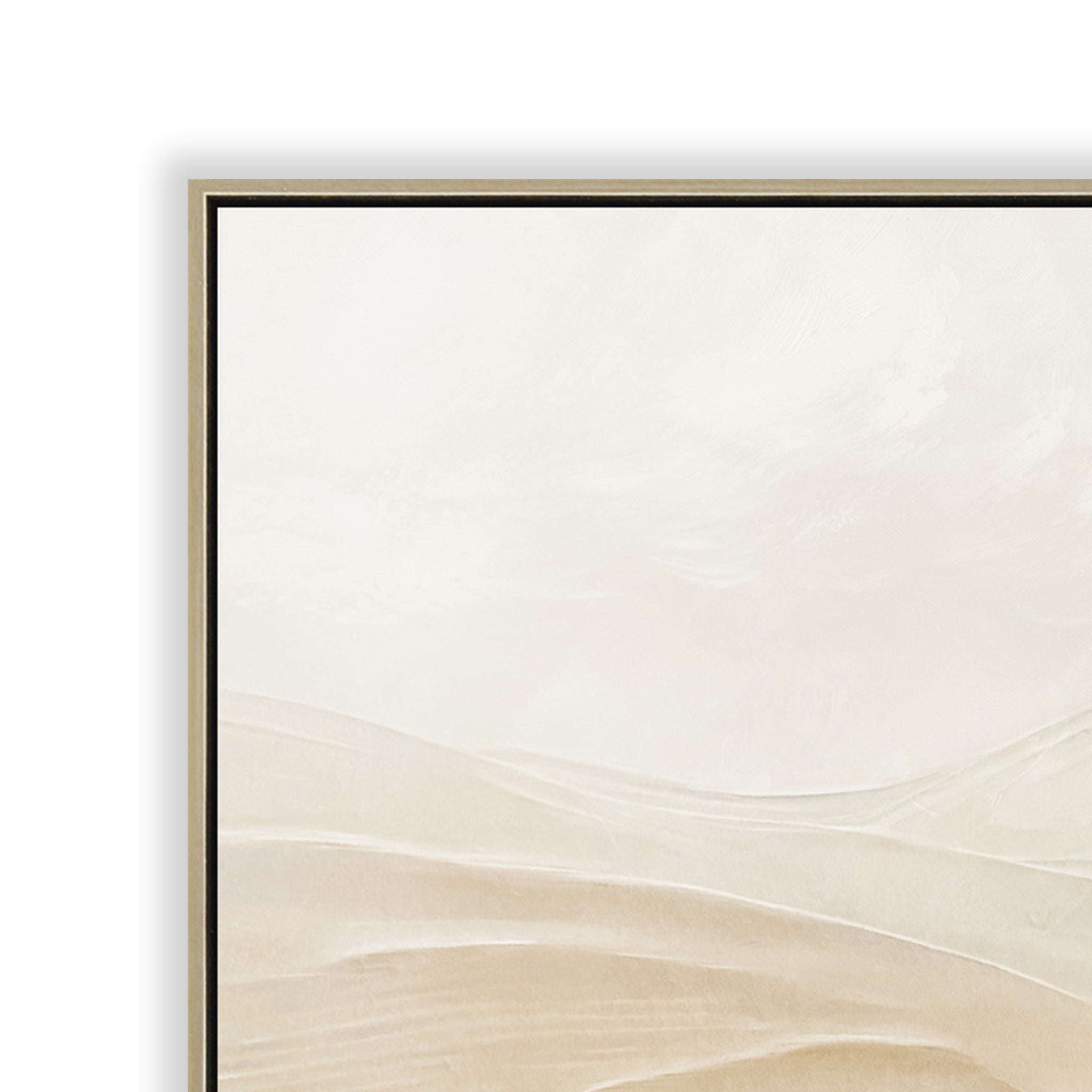 Amber Horizon 120 x 80cm Framed Canvas - Natural