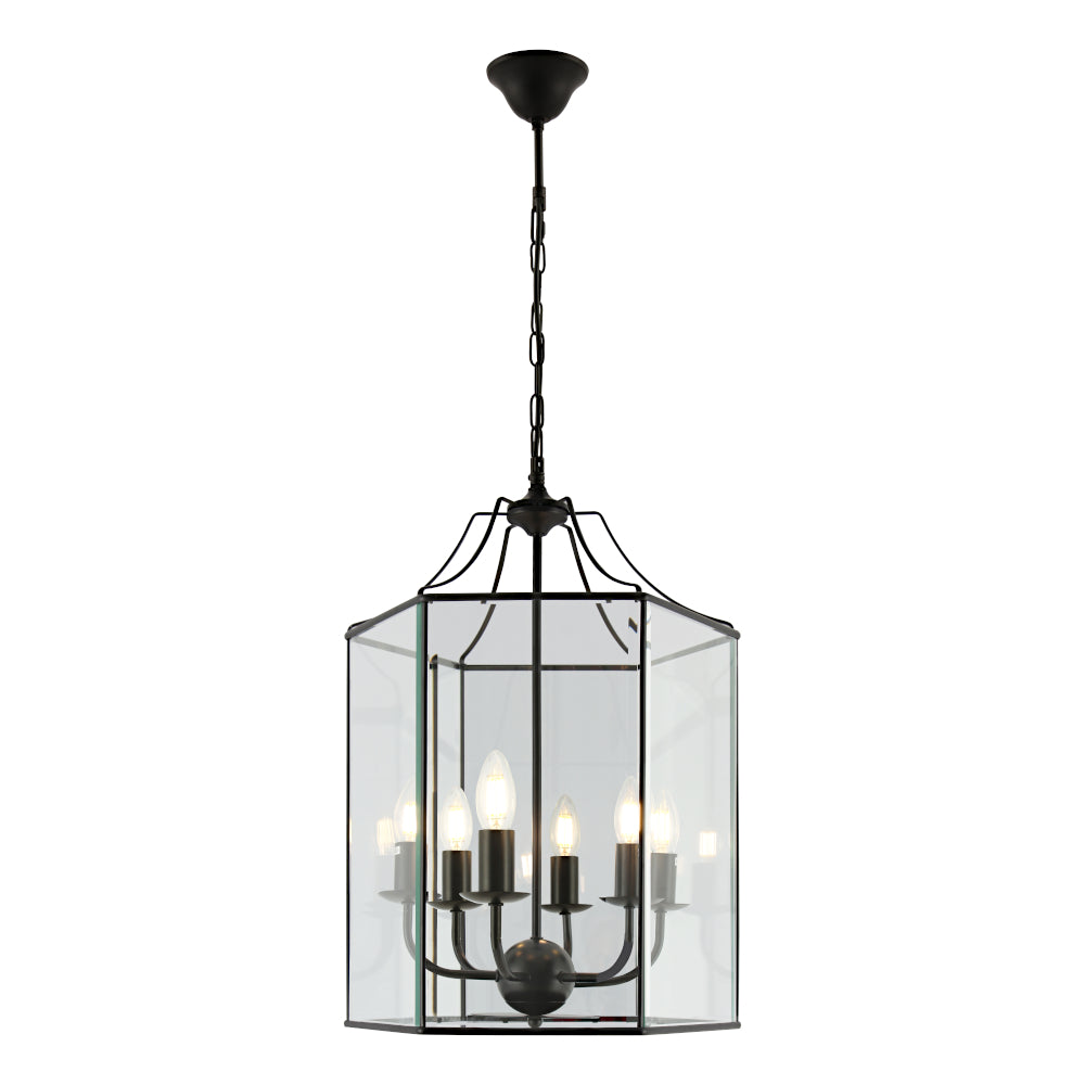 Harmony Pendant - Large - 6 Lights - Black