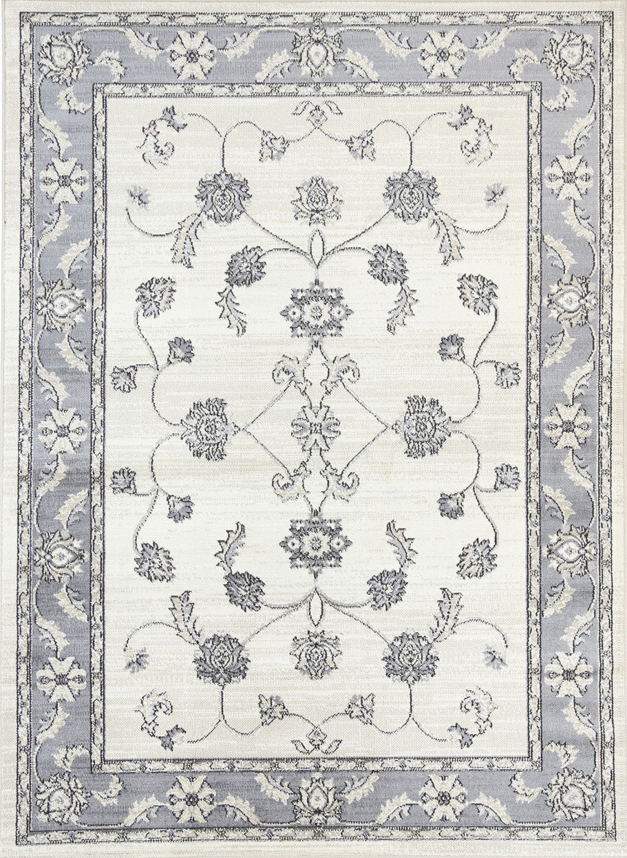 Arya Cream Grey Oriental Rug 160x220cm