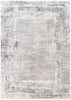 Atreo Distressed Border Beige Grey Rug
