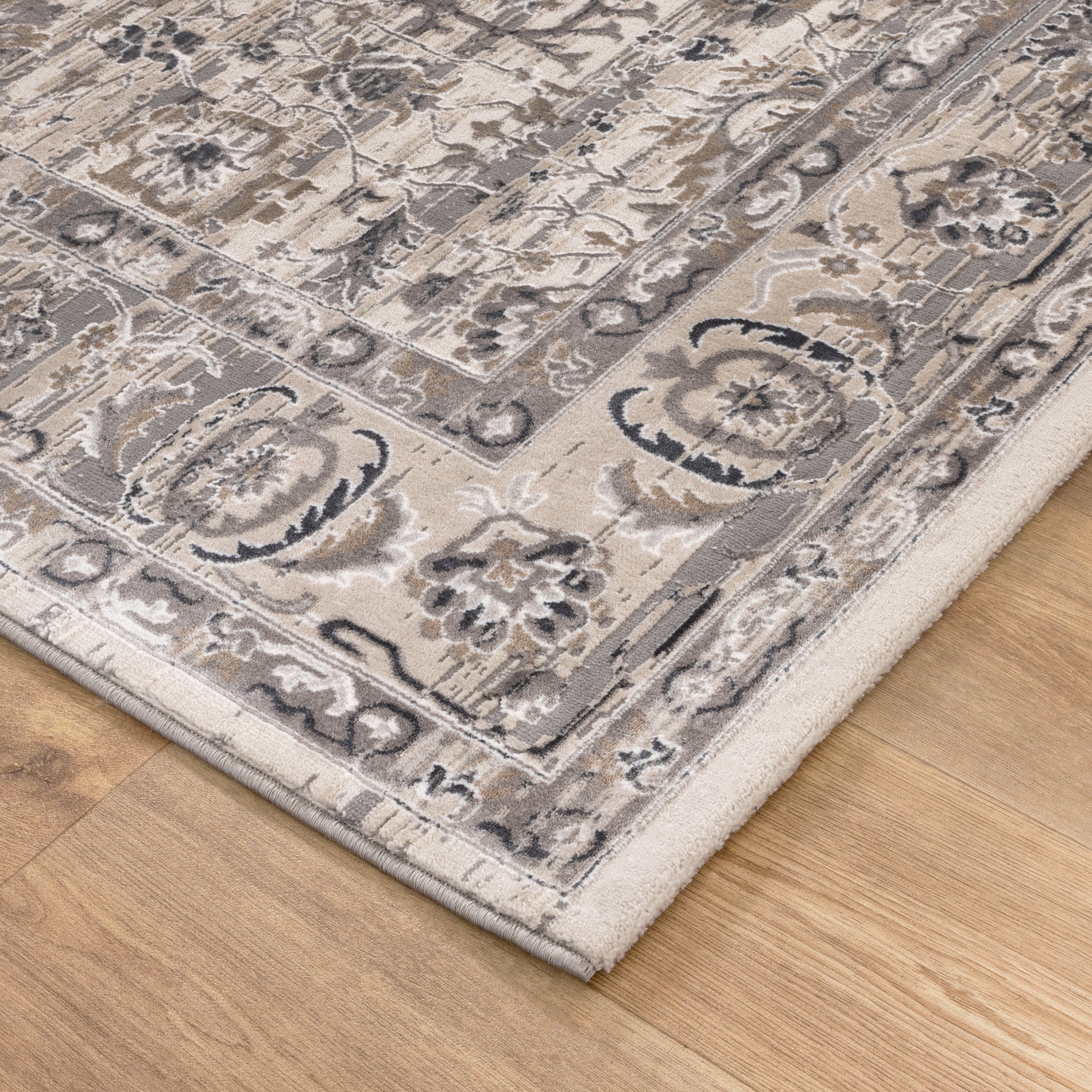 Atreo Distressed Transitional Beige Grey Rug