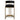 Adela Black Velvet Bar Stool - Golden Base