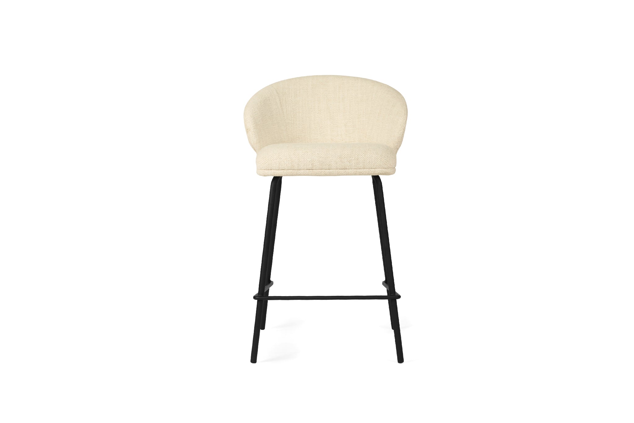 Anders Counter Stool - Natural with Black Legs