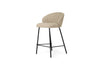 Anders Counter Stool - Pebble with Black Legs