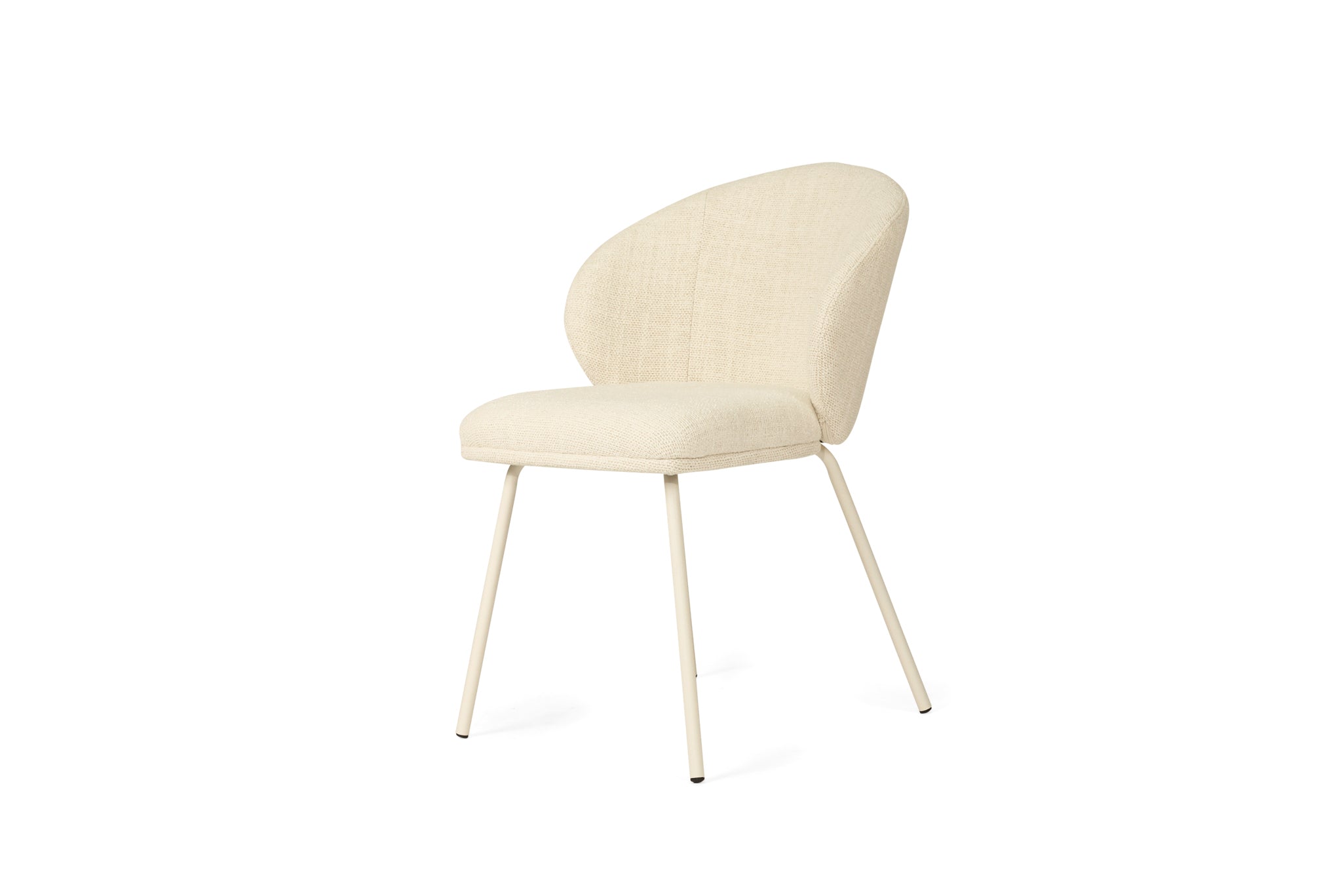 Anders Dining Chair - Natural with White Legs