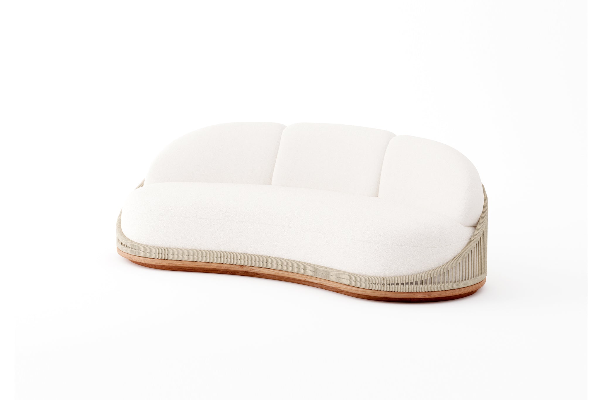 Avoca Outdoor 3 Seat Sofa - Natural