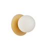 Wall Int S/M G9 Round Opal Diffuser W/ Round Gold Base