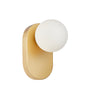 Wall Int S/M G9 Round Opal Diffuser W/ Oblong Gold Base