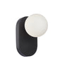 Wall Int S/M G9 Round Opal Diffuser W/ Oblong Black Base