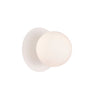 Wall Int S/M G9 Round Opal Diffuser W/ Round White Base