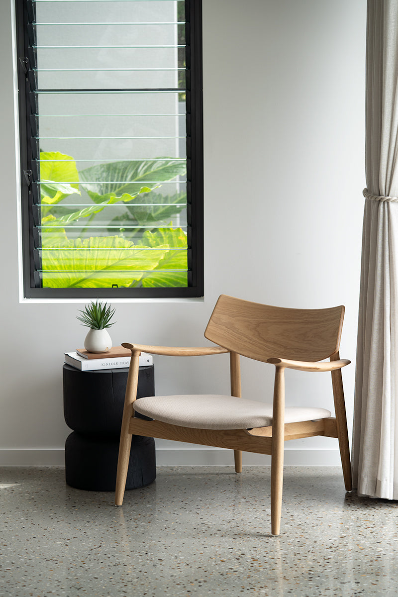 Harlow Occasional Chair - Linen Seat - Natural