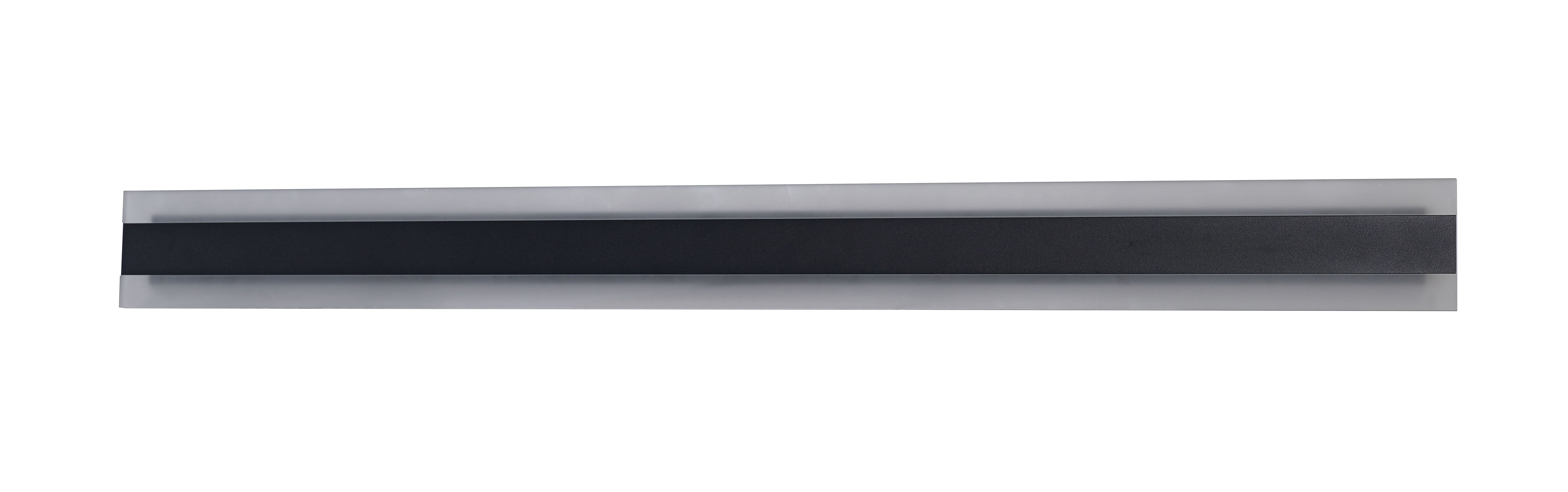 Wall S/M 32W Rect L1000mm LED Tri 860 Lm IP65 Black W/Fr Diffuser 2Yr