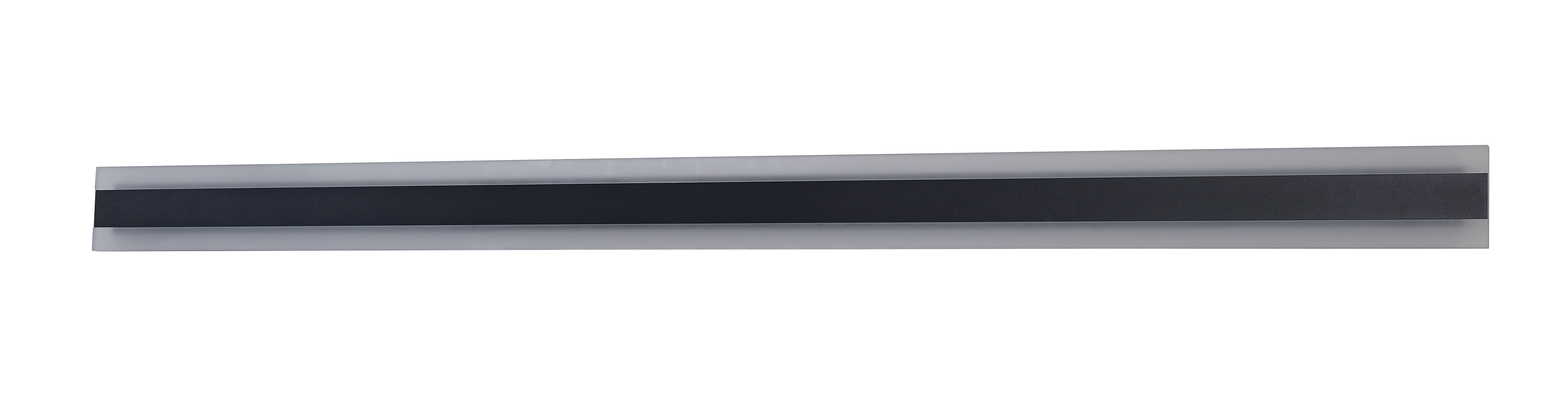 Wall S/M 48W Rect L1450mm LED Tri 1060 Lm IP65 Black W/Fr Diffuser 2Yr