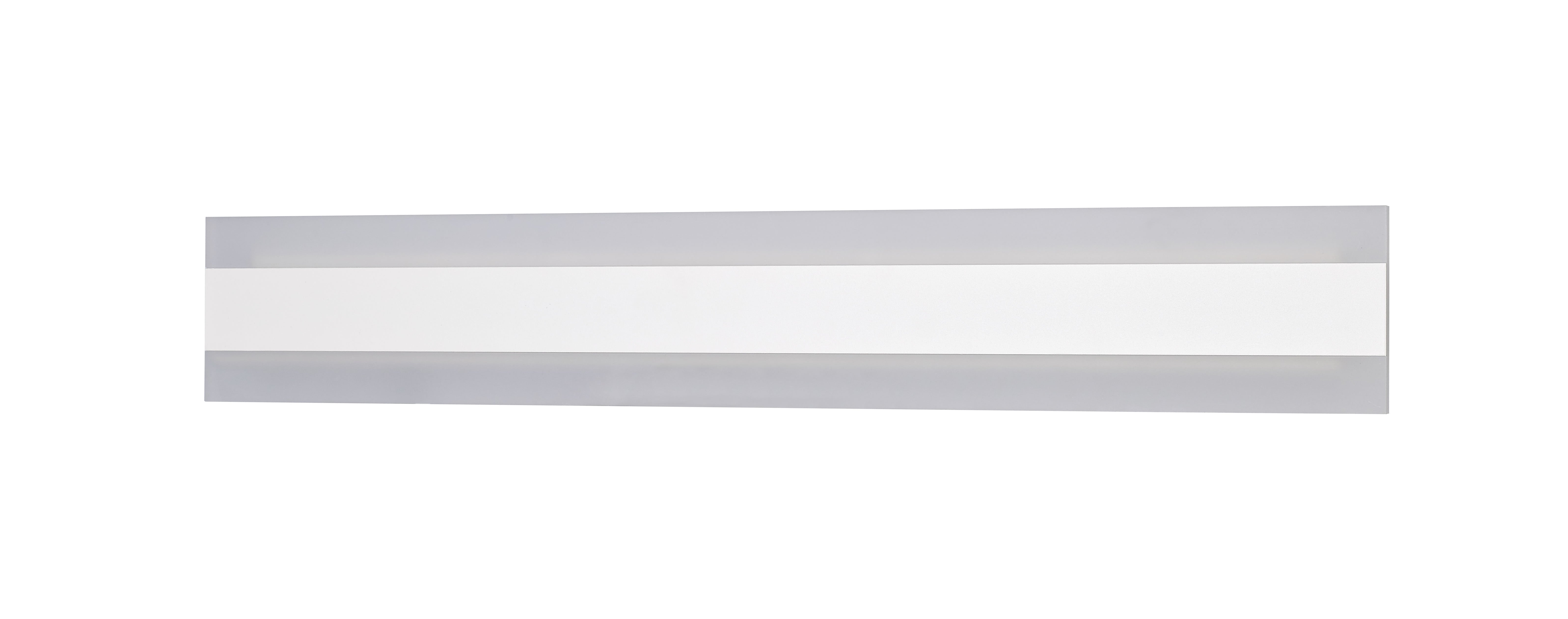 Wall S/M 18W Rect L570mm LED Tri 1340Lm IP65 White W/Fr Diffuser 2Yr