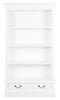 Tasmania 2 Drawer Bookcase - White
