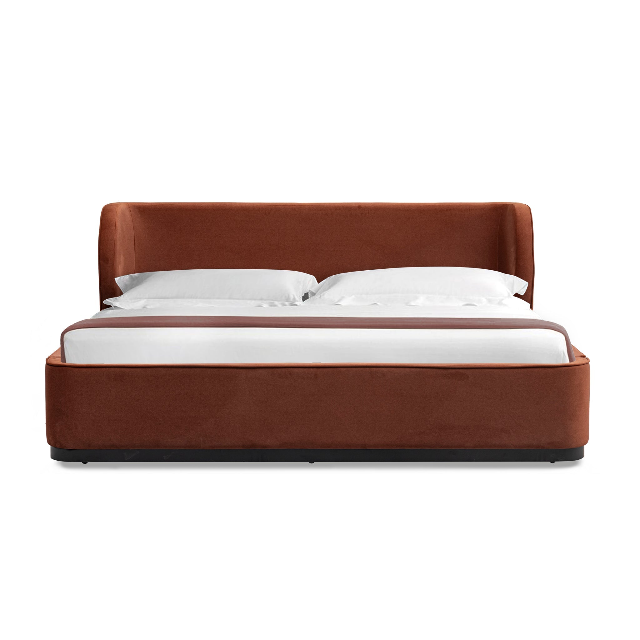 Jamar King Bed Frame - Umber Orange