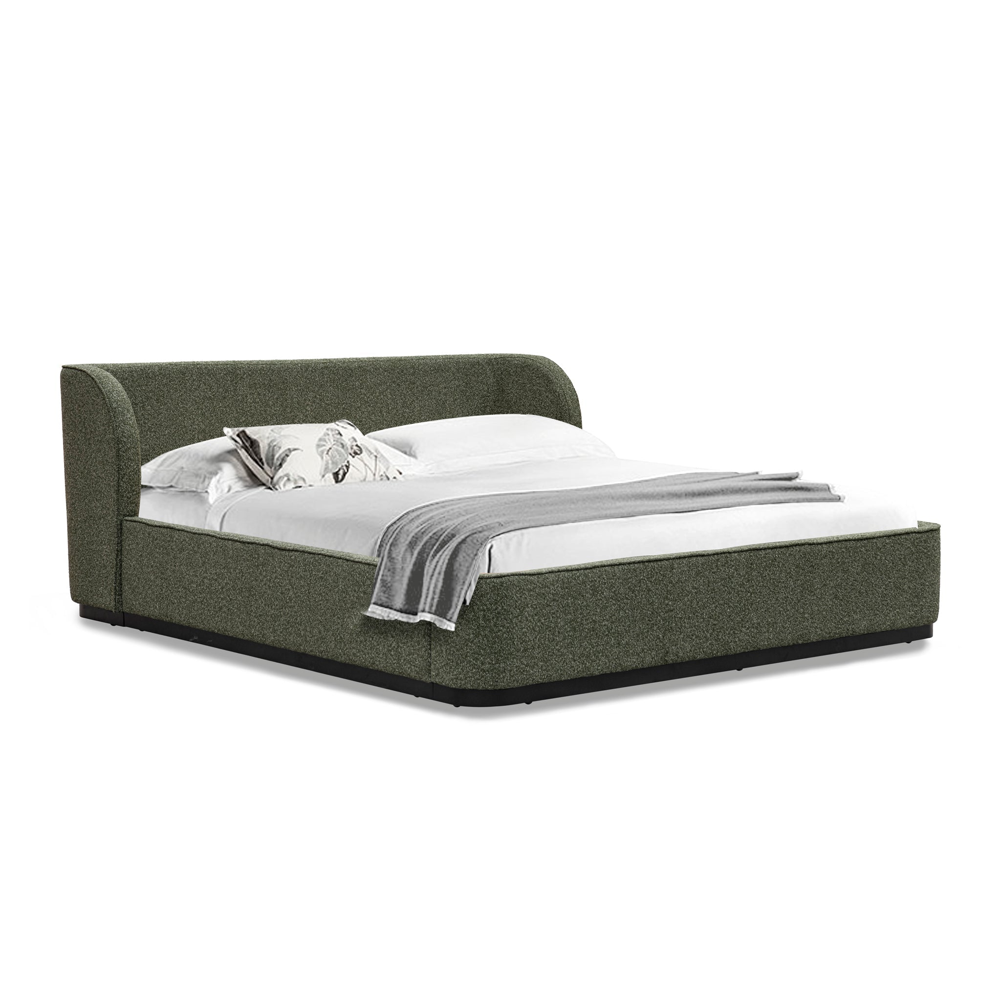 Jamar King Bed Frame - Hunter Green