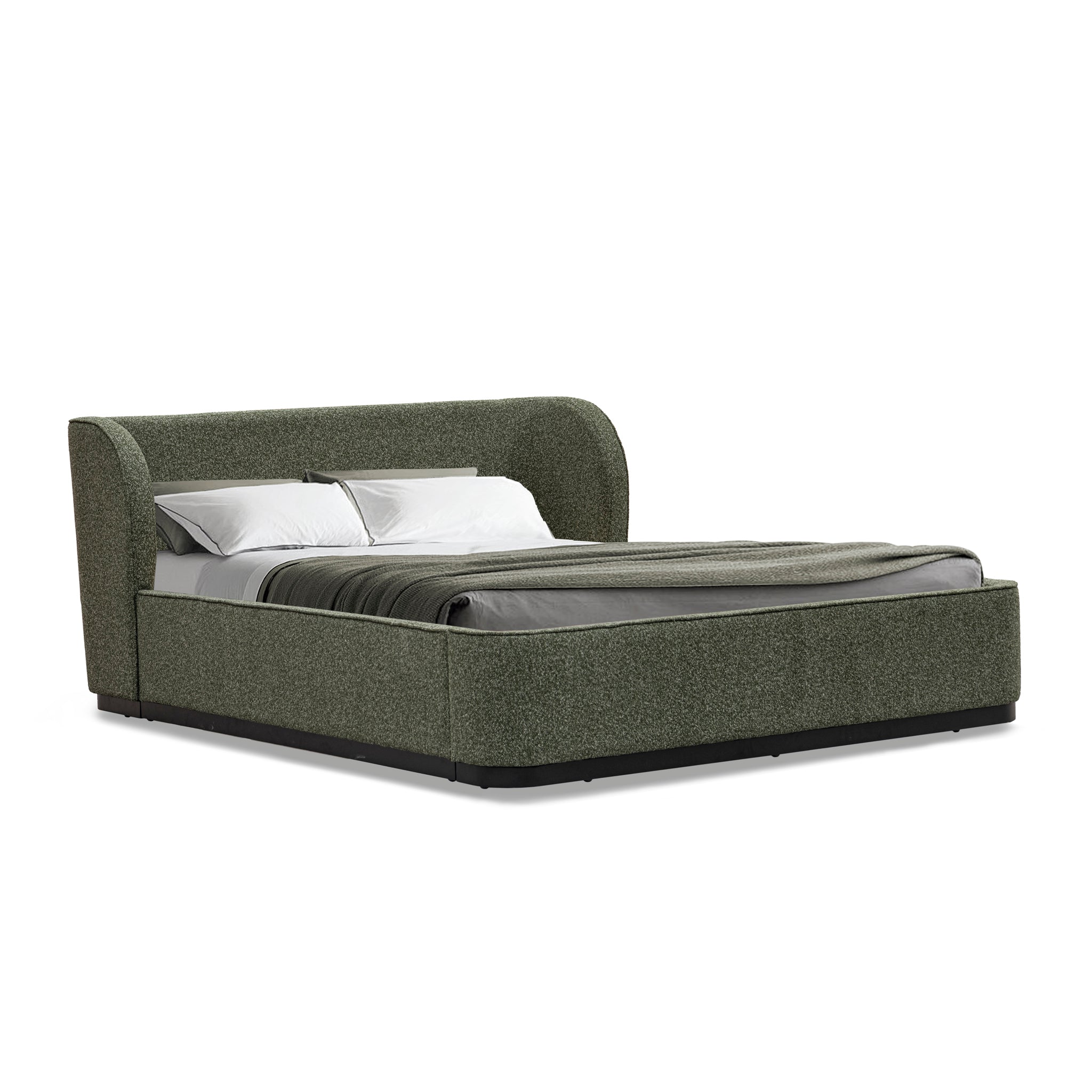 Jamar Queen Bed Frame - Hunter Green