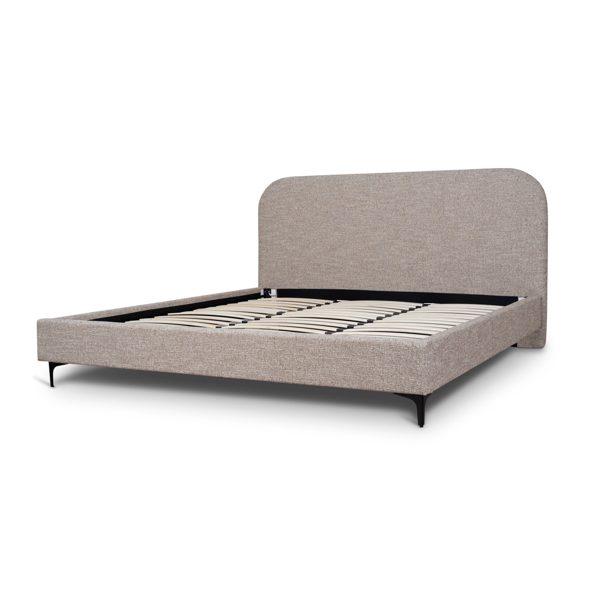 Meredith King Bed Frame - Stonish Beige