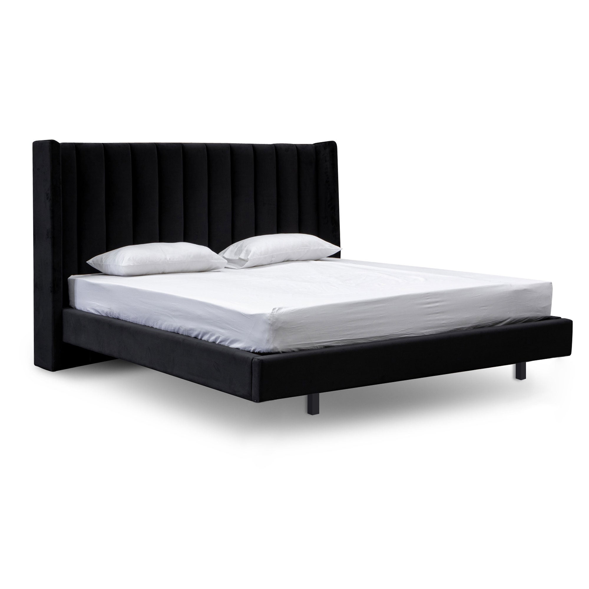 Hillsdale Queen Bed Frame - Black Velvet