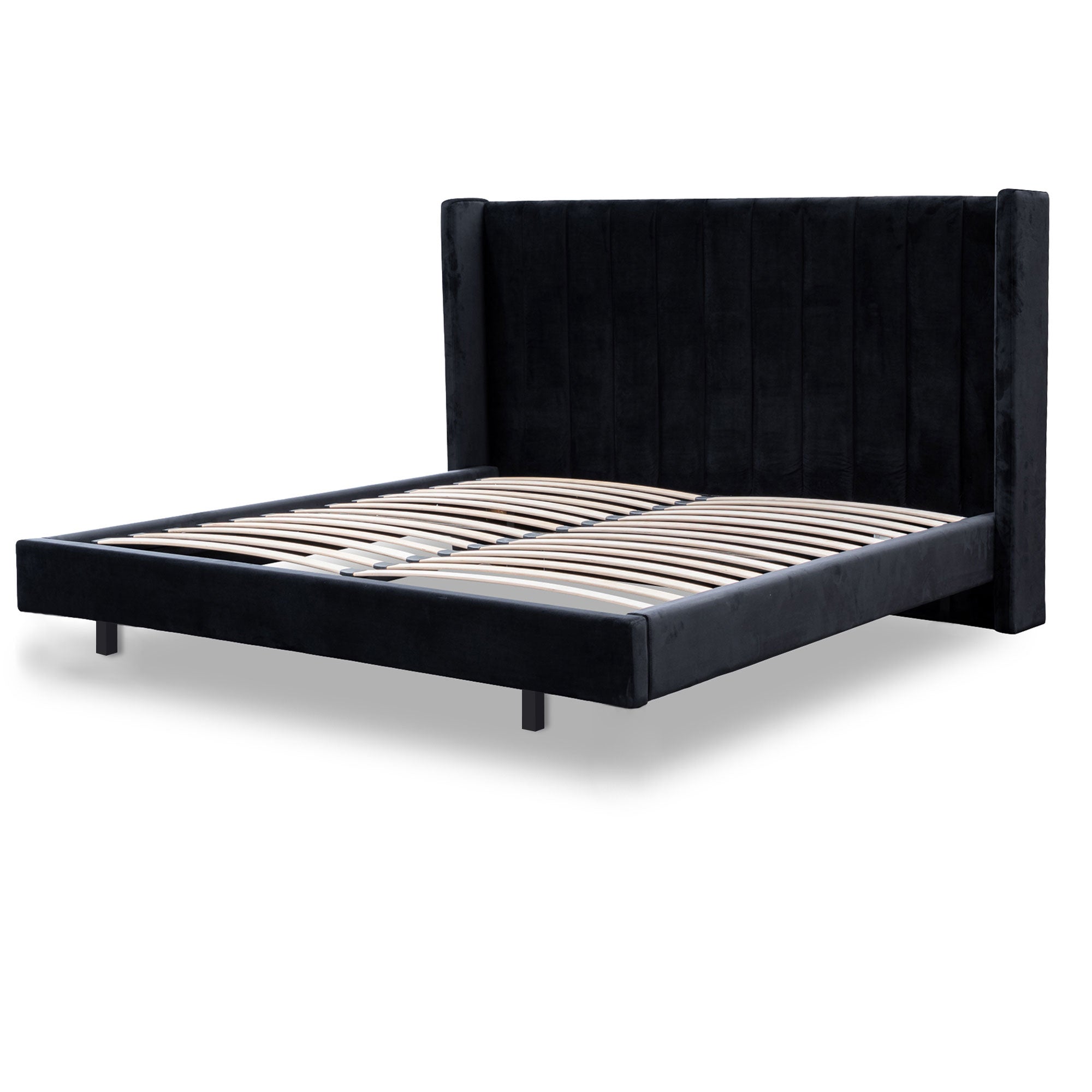 Hillsdale Queen Bed Frame - Black Velvet