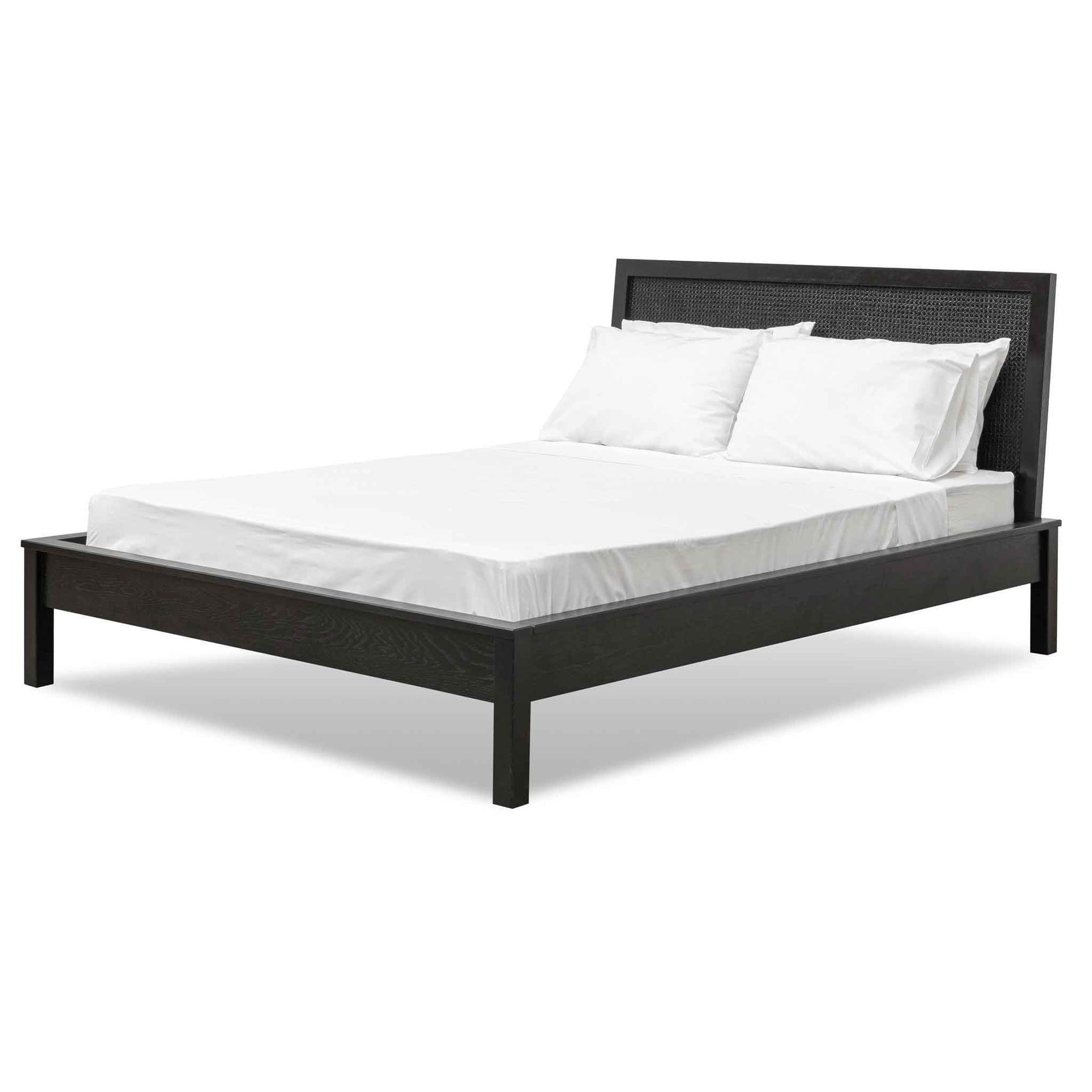Molina Wooden Queen Sized Bed Frame - Black
