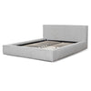 Castillo Queen Sized Bed Frame - Charcoal White Boucle