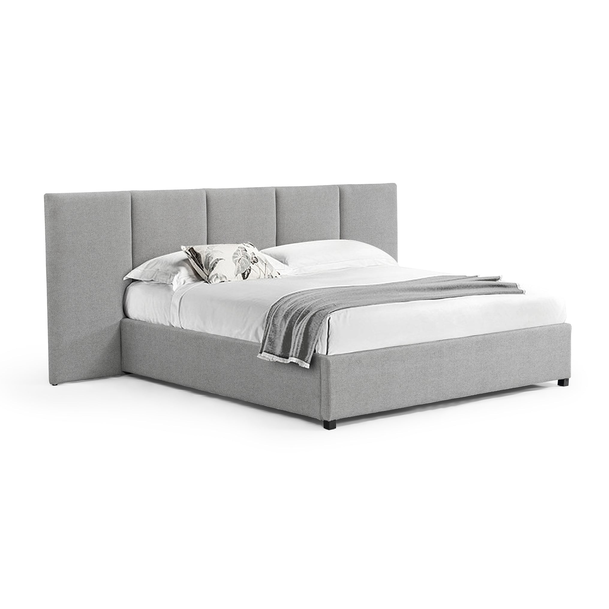 Amado King Sized Bed Frame - Spec Grey